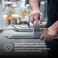 3M 3939 Heavy Duty Duct Tape, Silver, .94 in x 60 yd x 9.0 mil – Professional Grade Water-Resistant Duct Tape for Sealing