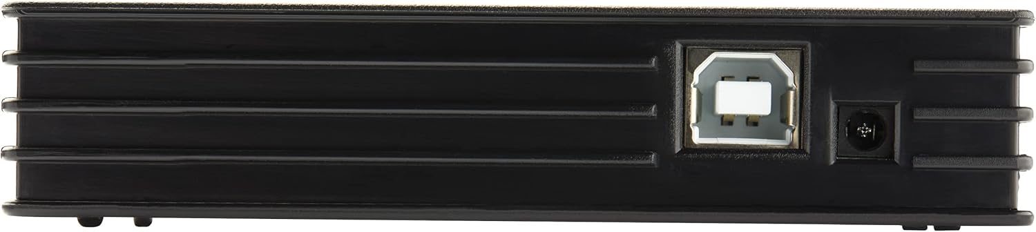 StarTech.com 4 Port Compact Black USB 2.0 Hub - Bus-powered or with Included Power Adapter - Portable Mac/PC laptop hub