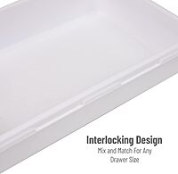 MIND READER Drawer Organizer Set, Multi-Piece Storage Trays for Kitchen, Bathroom, Office & More