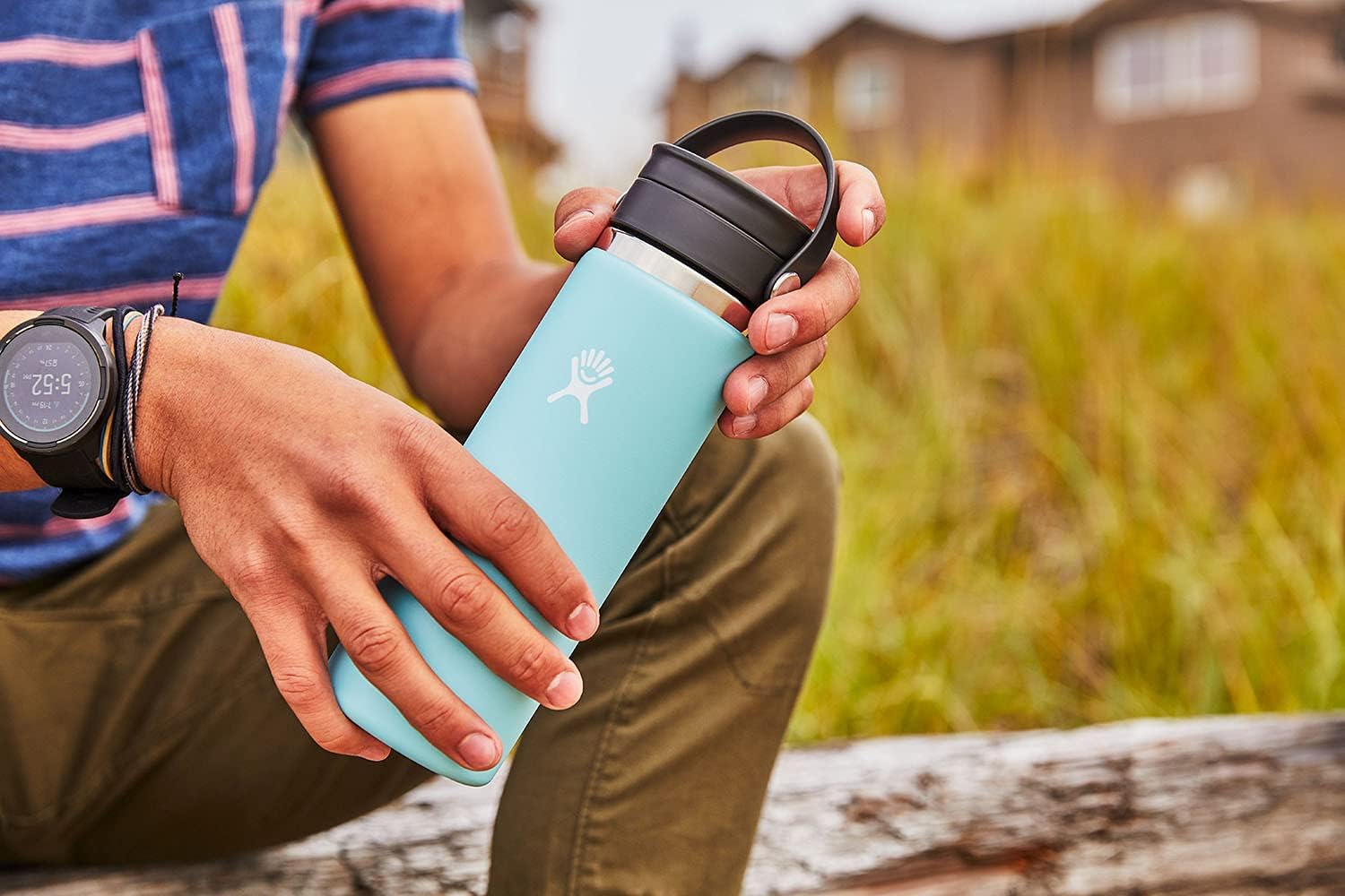 HYDRO FLASK Wide Mouth Insulated Bottle with Flex Sip Lid