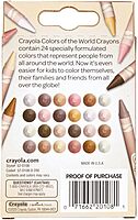 Crayola Crayons 24 Count, Colors of The World, Skin Tone Crayons, 24 Crayon Colors