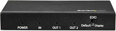 StarTech.com 2 Port HDMI Splitter - 4K 60Hz - 1x2 Way HDMI 2.0 Splitter - HDR - ST122HD202 - Displays the same image with sound on 2 screens