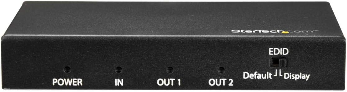 StarTech.com 2 Port HDMI Splitter - 4K 60Hz - 1x2 Way HDMI 2.0 Splitter - HDR - ST122HD202