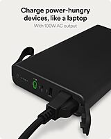 mophie powerstation pro AC (2023) - 27,000 mAh External Battery Compatible with MacBook & iPad, 100W AC, 60W USB-C PD