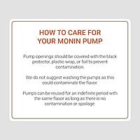 Monin - Syrup Pump, Only Compatible with 1 Liter Bottles of Monin Syrup, Tip Cover Included, Approximately 1/4 Fluid Ounce Per Pump