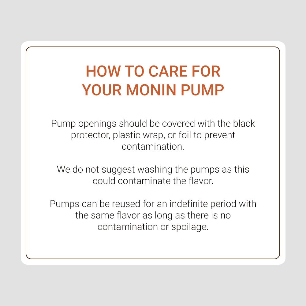Monin - Syrup Pump, Only Compatible with 1 Liter Bottles of Monin Syrup, Tip Cover Included