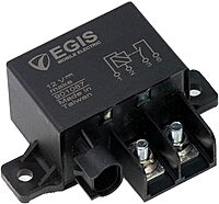 Egis Relay 12V 150A w/Resistor, Black, 901087