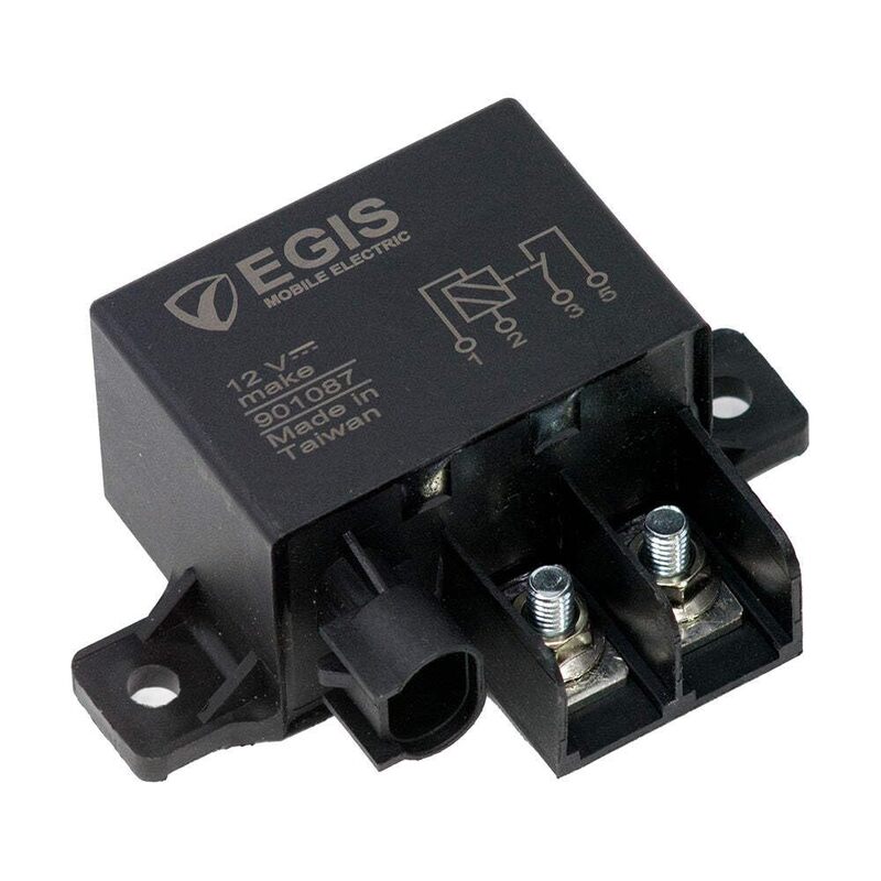 Egis Relay 12V 150A w/Resistor, Black, 901087