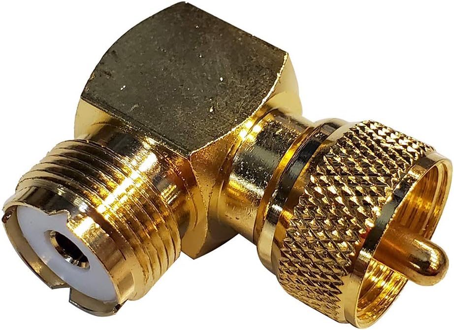 Shakespeare Right Angle Connector - PL-259 to SO-239 Adapter