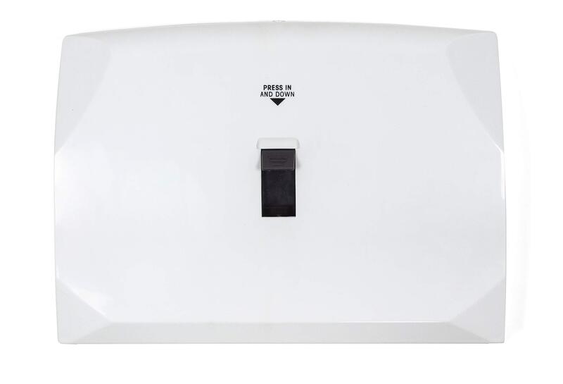 Hospeco Health Gards Lever Activated Toilet Seat Cover Dispenser System, White