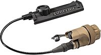 SureFire DS-SR07 Mil-Spec Waterproof Rear Dual Switch Assembly for Scoutlight WeaponLights with Click-On/Off Pushbutton and SR07 Remote Tape Switch