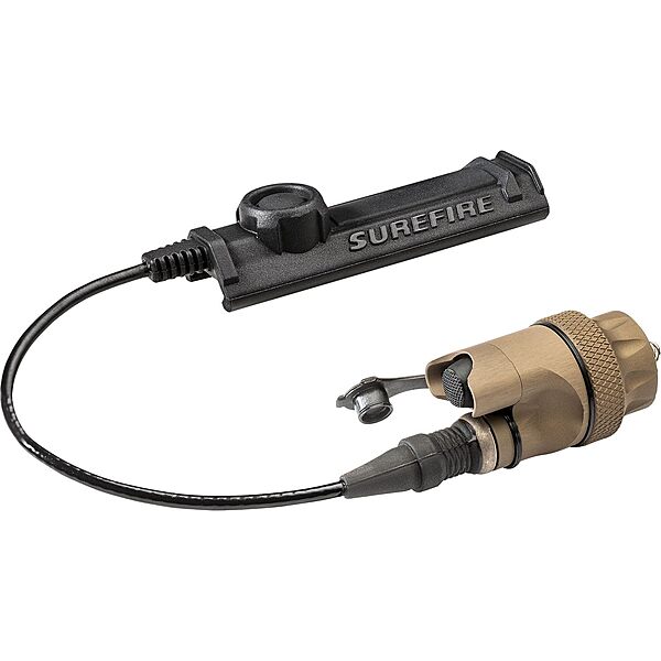 SureFire DS-SR07 Mil-Spec Waterproof Rear Dual Switch Assembly for Scoutlight WeaponLights with Click-On/Off Pushbutton and SR07 Remote Tape Switch