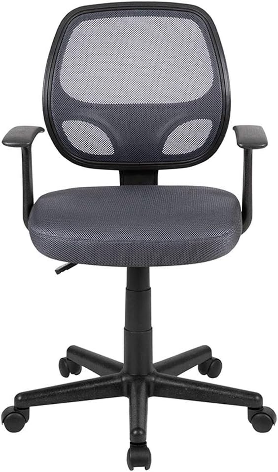 FLASH FURNITURE Flash Fundamentals Mid-Back Mesh Swivel Ergonomic Task Office Chair with Arms