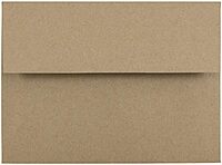 JAM PAPER Booklet Invitation Envelopes, Brown Kraft, Recycled