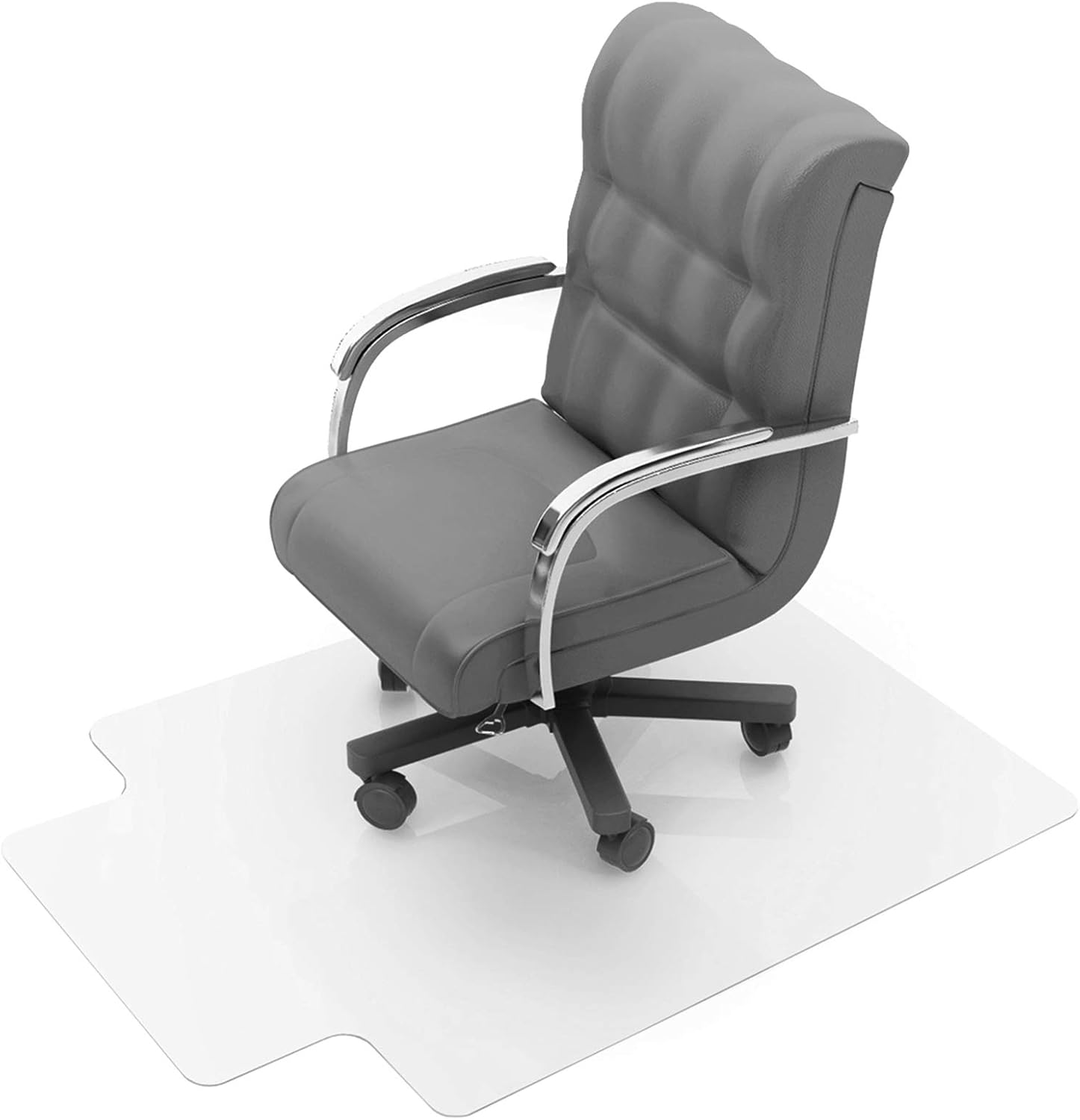 FLOORTEX Valuemat Vinyl Lipped Chair Mat for Hard Floor