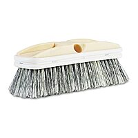 Boardwalk BWK8410 2-1/2 in. Polystyrene Bristle 10 in. Vehicle Brush with Vinyl Bumper