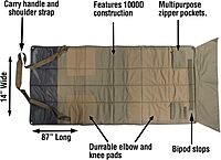 Lyman TAC-MAT HD Long Range Shooting Mat, Black