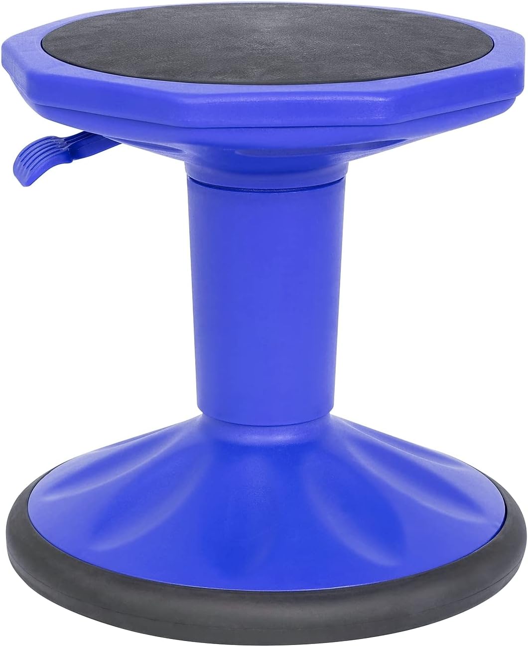 FLASH FURNITURE Carter Adjustable Height Active Learning Stool, Backless Wobble Stool with 360-Degree Swivel, 14-18 in H