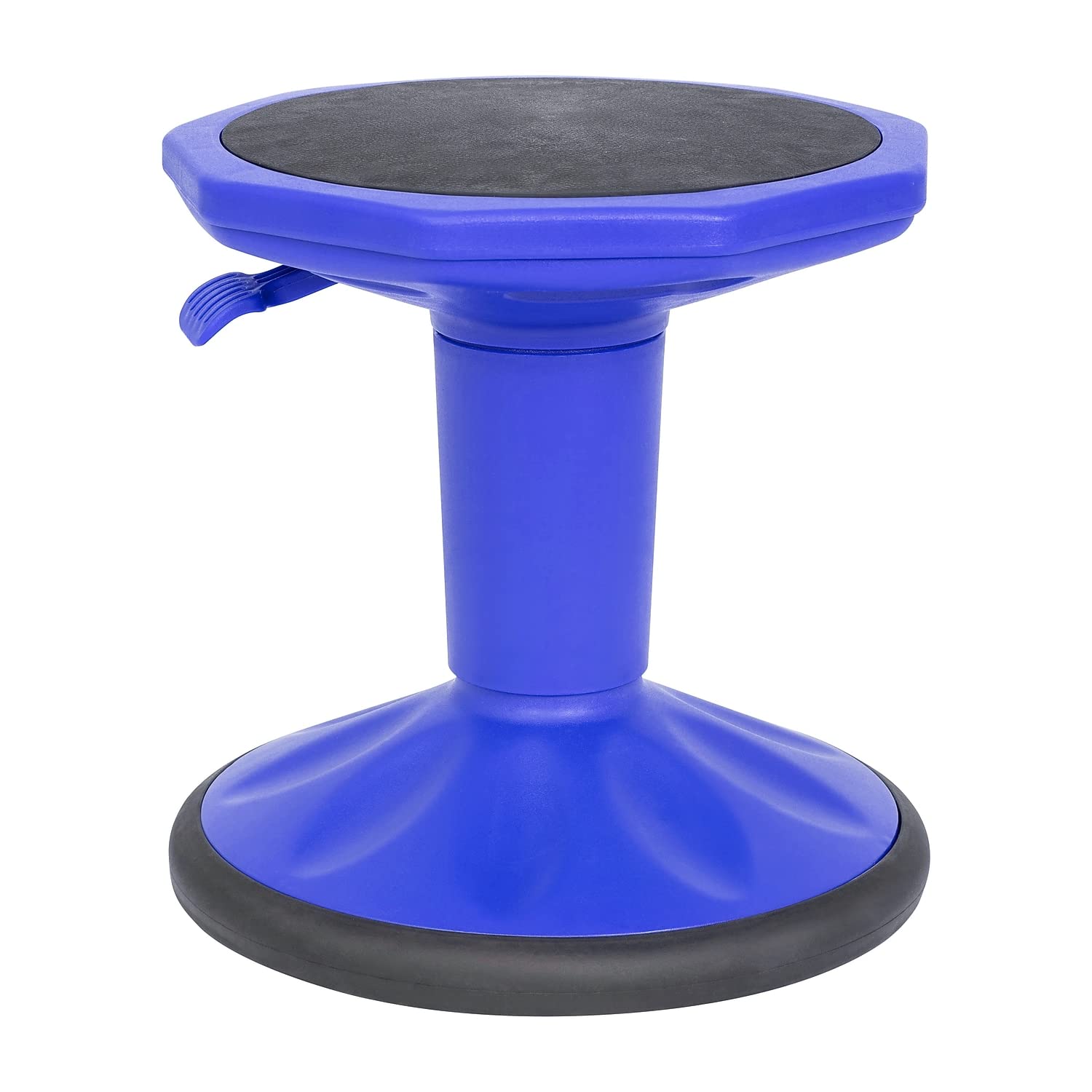 FLASH FURNITURE Carter Adjustable Height Active Learning Stool, Backless Wobble Stool with 360-Degree Swivel, 14-18 in H