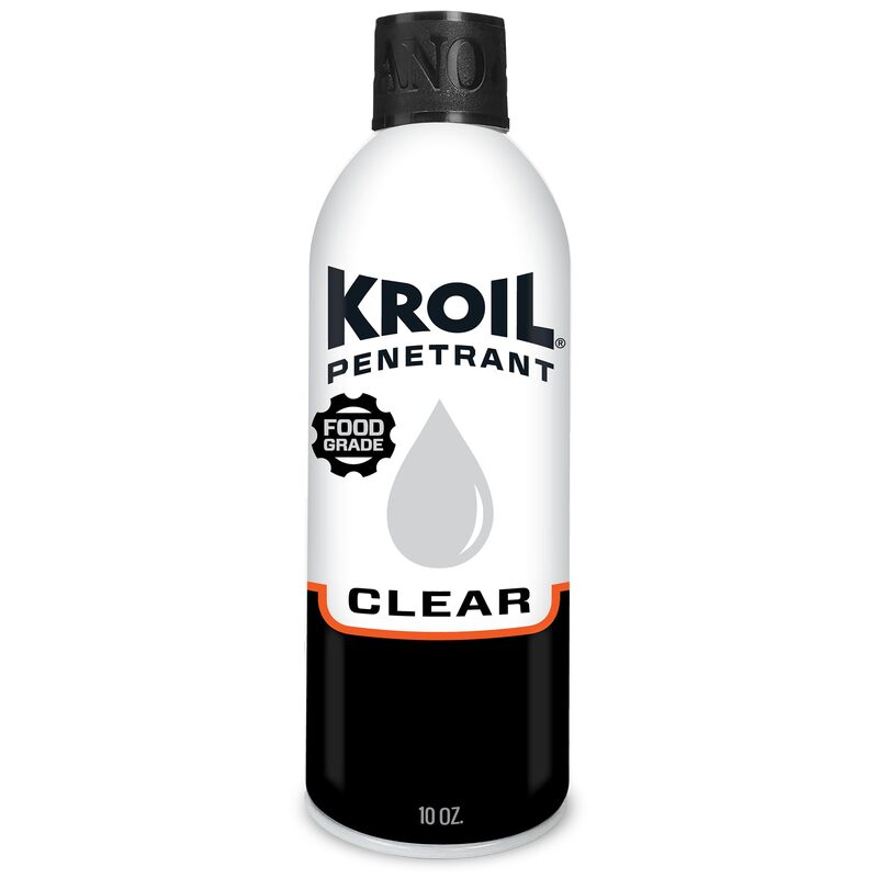 Kroil Clear Food Grade Penetrating Oil (Aerosol Spray-10oz Can-Single) | Odorless Non-Staining Industrial Rust Penetrant