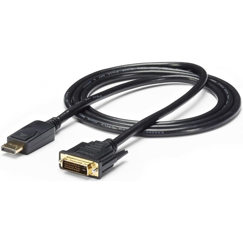StarTech.com 6ft (1.8m) DisplayPort to DVI Cable, DP to DVI-D Video Adapter Converter Cable, Replacement for DP2DVIMM6 6 feet