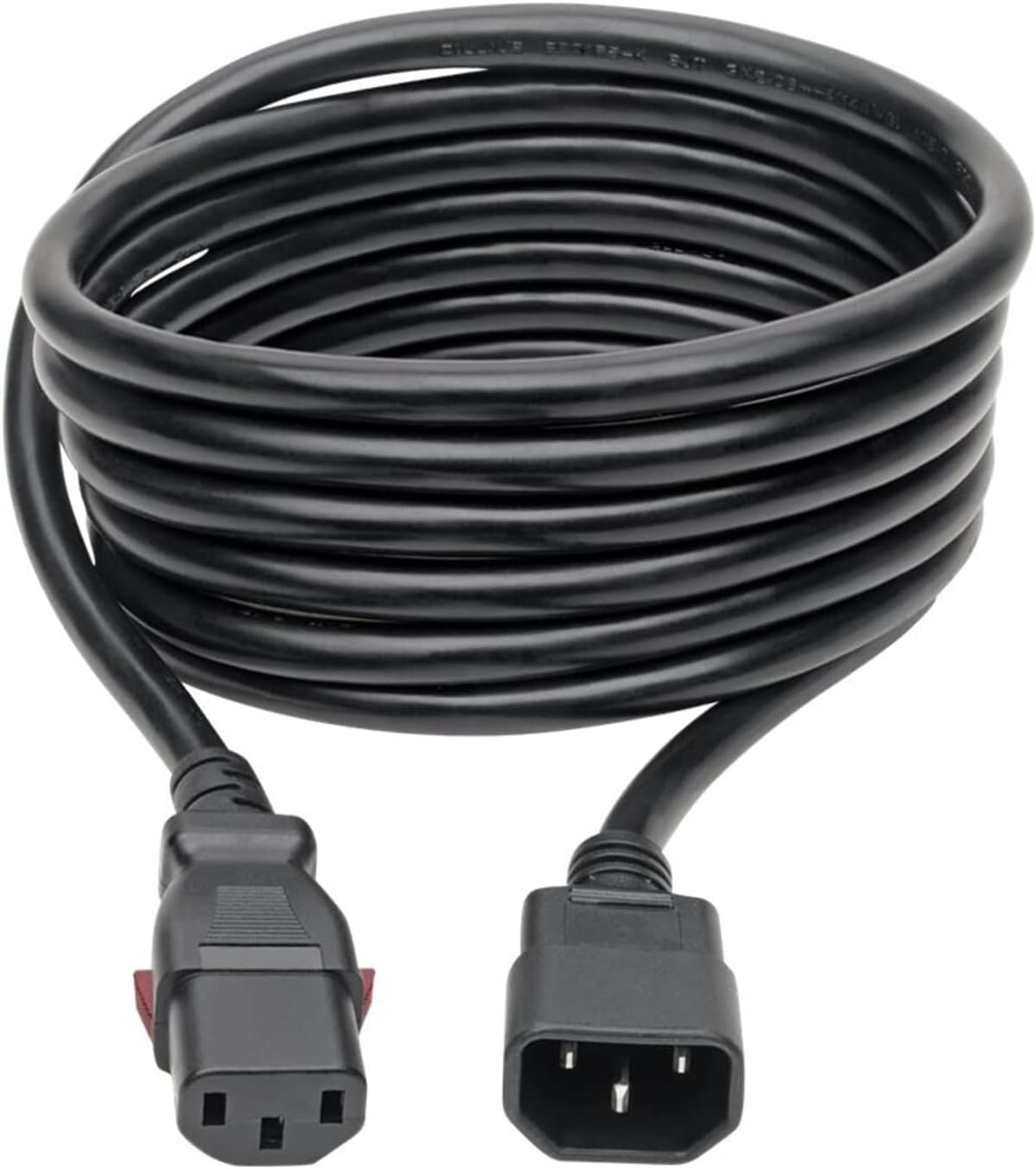 TRIPP LITE Computer Power Cord Extension (C14 to C13), Heavy Duty Locking C13, 14 AWG, 15A, 100-250V