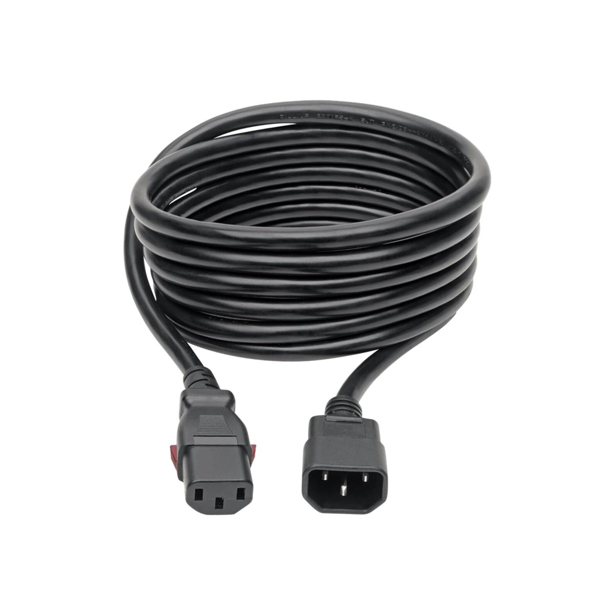 TRIPP LITE Computer Power Cord Extension (C14 to C13), Heavy Duty Locking C13, 14 AWG, 15A, 100-250V