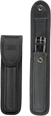 Hero's Pride Ballistic Closed LED AA Compact Flashlight Case - Lightweight Design - Hidden USA DOT Snaps