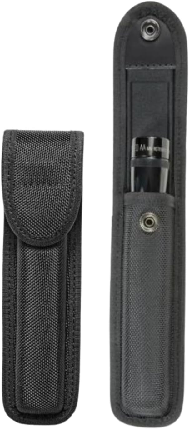 Hero's Pride Ballistic Closed LED AA Compact Flashlight Case - Lightweight Design - Hidden USA DOT Snaps