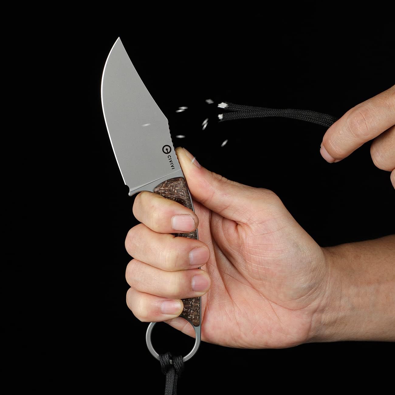 CIVIVI Midwatch Fixed Blade Knife, 3.39" Bohler N690 with Kydex Sheath