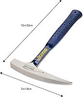 ESTWING Rock Pick 22 oz Geology Hammer with Pointed Tip & Shock Reduction Grip