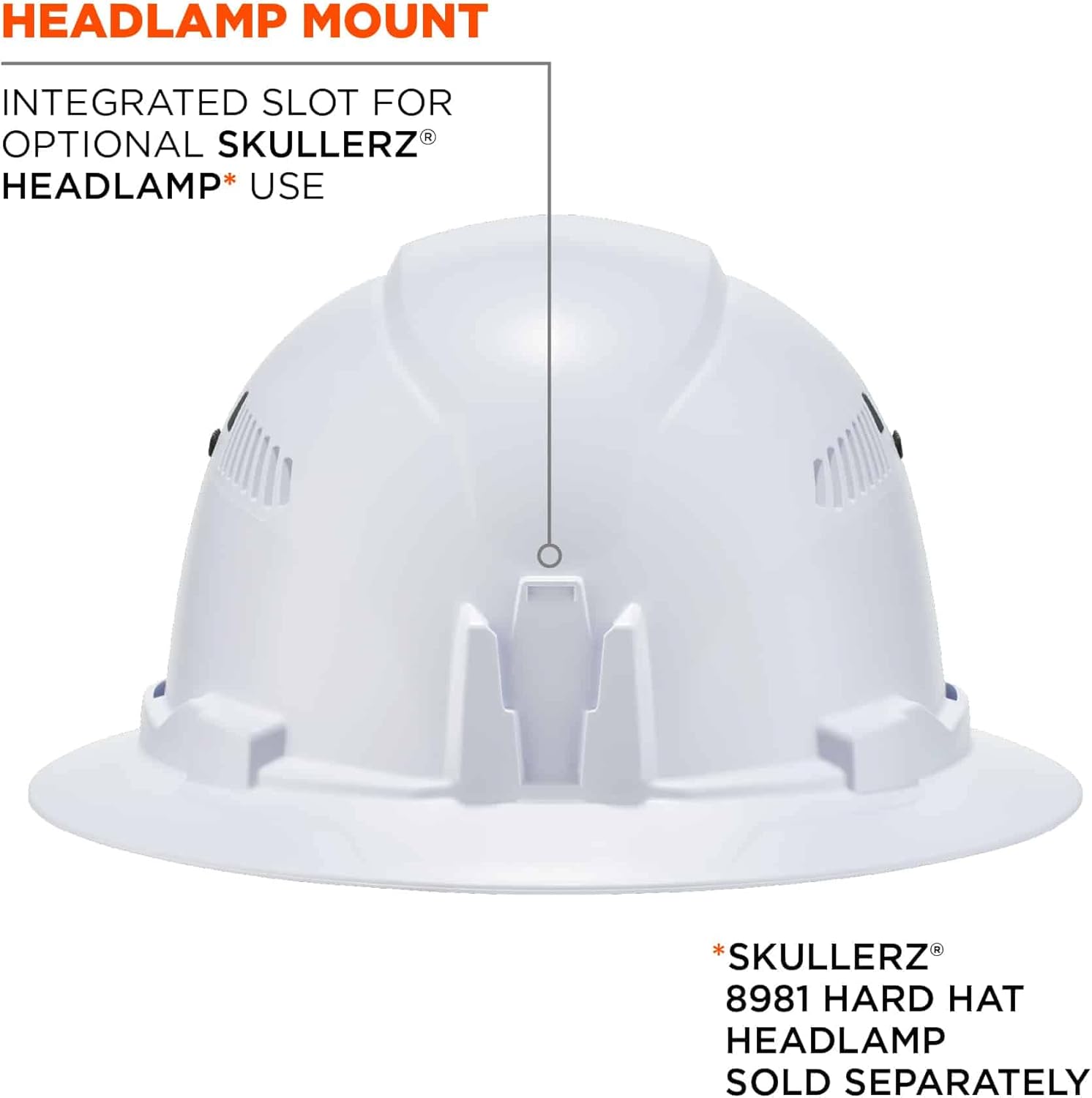 ERGODYNE Skullerz 8973 Vented Full Brim Hard Hat Type 1 Class C