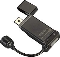 Streamlight 61125 ClipMate 70-Lumen USB Rechargeable Clip-On Light, with White and Red LEDs, Black Without AC Adapter