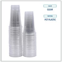 Boardwalk PET24 Clear Plastic Cold Cups, 24 Oz, 600/carton