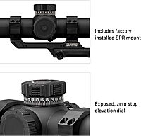 SIG SAUER Tango-SPR 4-16x44mm 30mm Tube Second Focal Plane/SFP/F2 Shockproof Waterproof Fogproof Tactical Riflescope | MOA BDC-1 Reticle, SPR Scope Mount, Flip-Back Caps Included, SOTS44000