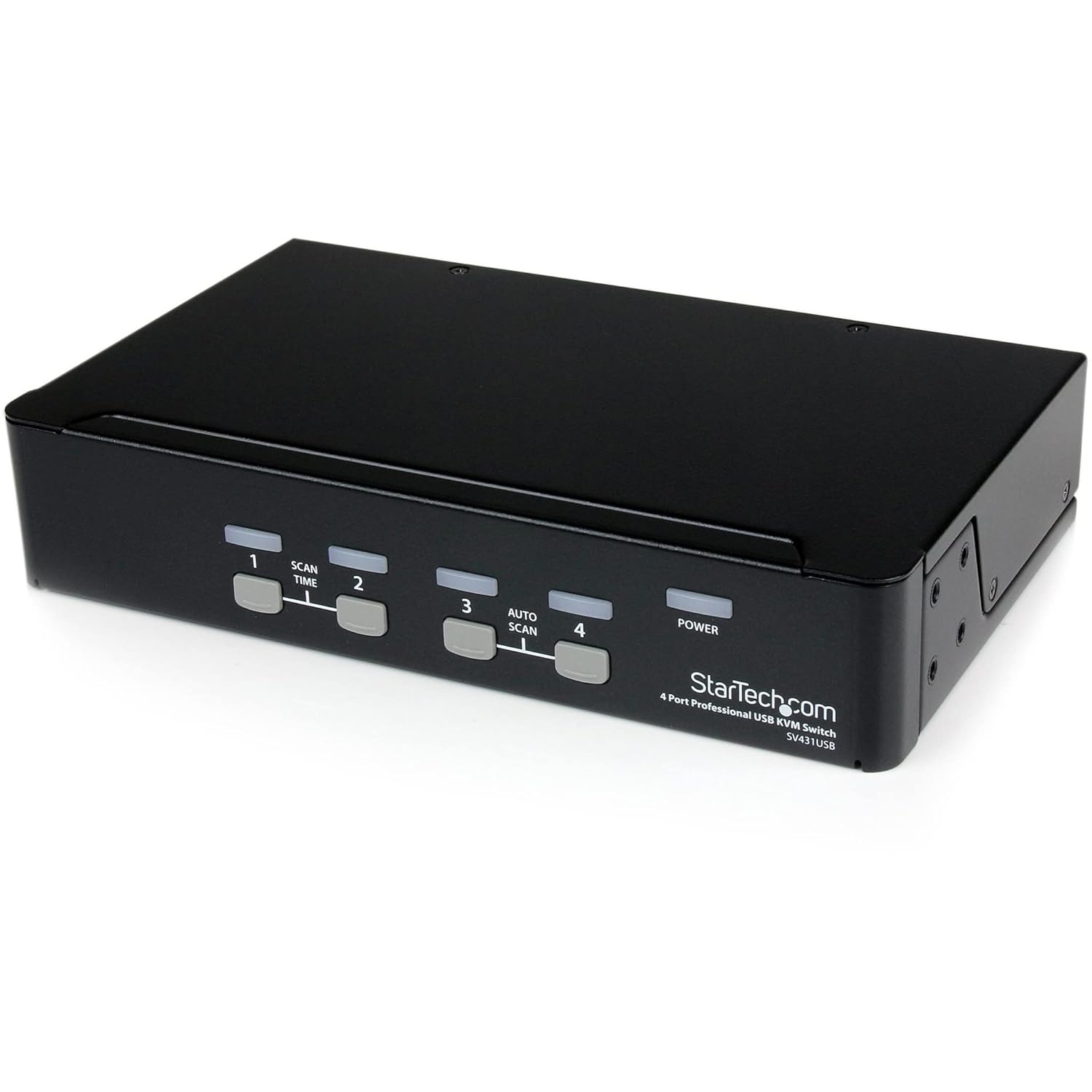 StarTech.com 4 Port Professional VGA USB KVM Switch with Hub - 1U Rack-mountable KVM Switch (SV431USB)