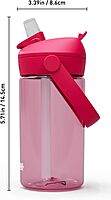CAMELBAK Thrive Flip Straw Kids Bite Valve Water Bottle 14oz Tritan Renew