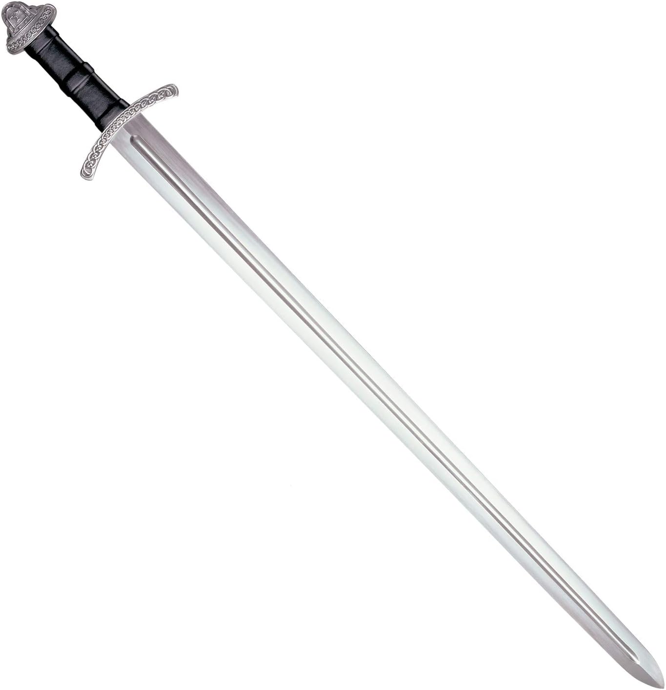 Cold Steel Viking Sword with Leather and Wood Scabbard Black