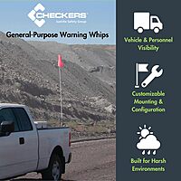 CHECKERS Replacement Warning Whip Safety Flag