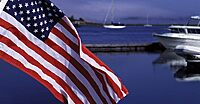 Taylor Made Sewn American Flag for Boats, 16" x 24", Marine-Grade Nylon, Fade Resistant, Brass Grommets