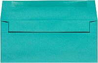 JAM PAPER Colored Recycled Booklet Invitation Envelopes with Gummed Closure