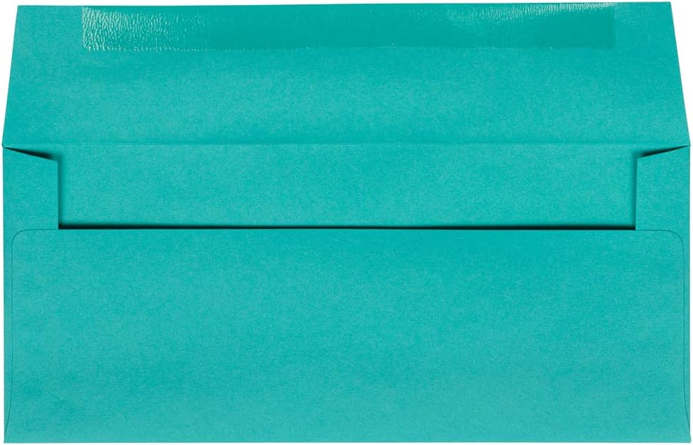 JAM PAPER Colored Recycled Booklet Invitation Envelopes with Gummed Closure