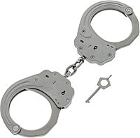 ASP Sentry Handcuffs, Professional Grade with Stainless Steel Frames, Forged Steel Bows, Dual-Sided Keyways, and Double Lock Slots for Tactical Gear and Equipment Chain