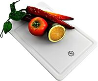 Martha Stewart 12-inch x 8-inch and 16-inch x 12-inch Plastic Cutting Board, White (935116550M)