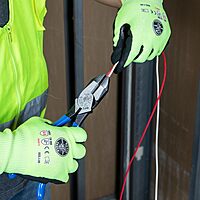 Klein Tools D2000-9ST Pliers, Made in USA, Side Cutters are Heavy-Duty 9-Inch Ironworker Pliers for Rebar, ACSR, Screws