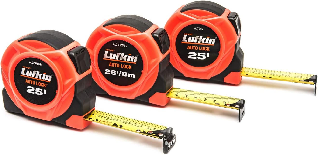 Crescent Lufkin Tape,1X25,Autolock 700 Series - AL725N 7.6 m