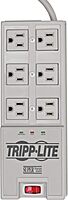 Tripp Lite 6 Outlet Surge Protector Power Strip, 6ft Cord, Right-Angle Plug, & $50,000 Insurance (TR-6) Grey