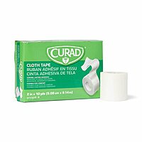 CURAD Cloth Silk Adhesive Medical Tape, 2 Inch x 10 Yard Roll, Box of 6 2" x 10 yd (Pack of 6)