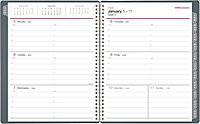 Office Depot Brand Weekly Monthly Appointment Book, 8 1/2" x 11", Silver, January 2026 to December 2026, OD71053026