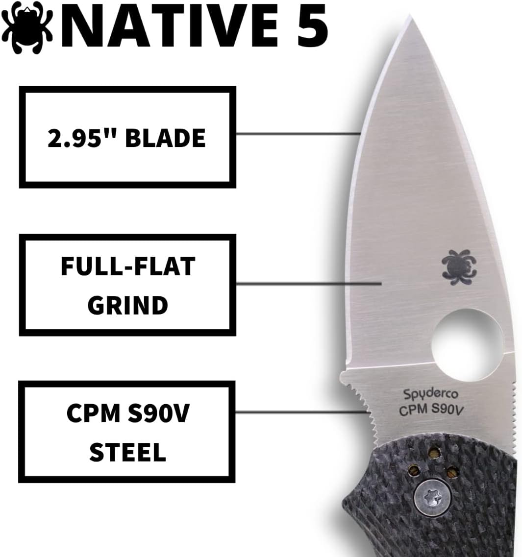 Spyderco Native 5 Folding Knife with 2.95" Blade